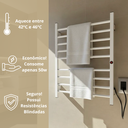 Ver imagem 4 de Toalheiro Termico Eletrico Larcant Branco 8 Barras 50w:127v/branco
