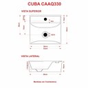 Ver imagem 5 de Kit Cuba Aq33 Volcano com Torneira C50 e Válvula Abs com Sifão e Flexível
