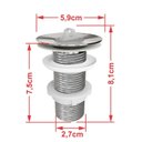 Ver imagem 7 de Kit Cuba Aq33 Volcano com Torneira C50 e Válvula Abs com Sifão e Flexível