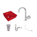 Ver imagem 3 de Kit Cuba Aq33 Volcano com Torneira C50 e Válvula Abs com Sifão e Flexível