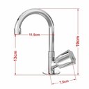 Ver imagem 6 de Kit Cuba Aq33 Volcano com Torneira C50 e Válvula Abs com Sifão e Flexível