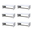 Ver imagem 1 de Kit 6 Cabideiros de Parede Arara Porta Roupas Quarto Closet Branco - Straub Web