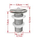 Ver imagem 7 de Kit Cuba Aq33 Volcano com Torneira C50 e Válvula Abs com Sifão e Flexível