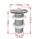 Ver imagem 7 de Kit Cuba Aq33 Volcano com Torneira C50 e Válvula Abs com Sifão e Flexível