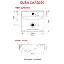 Ver imagem 5 de Kit Cuba Aq33 Volcano com Torneira C50 e Válvula Abs com Sifão e Flexível