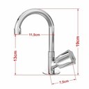 Ver imagem 6 de Kit Cuba Aq33 Volcano com Torneira C50 e Válvula Abs com Sifão e Flexível