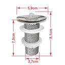 Ver imagem 7 de Kit Cuba Aq33 Volcano com Torneira C50 e Válvula Abs com Sifão e Flexível