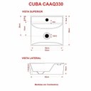 Ver imagem 5 de Kit Cuba Aq33 Volcano com Torneira C50 e Válvula Abs com Sifão e Flexível