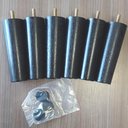 Ver imagem 4 de Kit 12 Pés para Cama Box Baú Solteiro Casal Pé para Moveis 13cm Preto