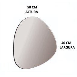 Espelho Decorativo Orgânico 50cmx40cm E01, Moderno Luxo Sala Quarto Banheiro - 3
