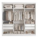 Ver imagem 5 de Guarda Roupa Casal Premium Lily 205,9cm 3 Portas 4 Gavetas Yescasa Branco
