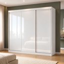 Ver imagem 1 de Guarda Roupa Casal Premium Lily 205,9cm 3 Portas 4 Gavetas Yescasa Branco