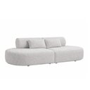 Ver imagem 1 de Sofá Orgânico Bi Partido 230cm Serina Bouclé Cinza - Sallar Home