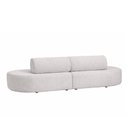 Ver imagem 7 de Sofá Orgânico Bi Partido 230cm Serina Bouclé Cinza - Sallar Home