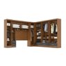 Quarto Modulado Casal Completo 6 Peças 6 Portas 5 Gavetas com Maleiro Smart Plus - 5