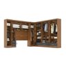 Quarto Modulado Casal Completo 6 Peças 6 Portas 5 Gavetas com Maleiro Smart Plus - 7