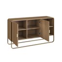 Ver imagem 4 de Buffet Aparador Sala Orgânico 135cm 2 Portas e Pés em Metal Cor:hanover com Dourado