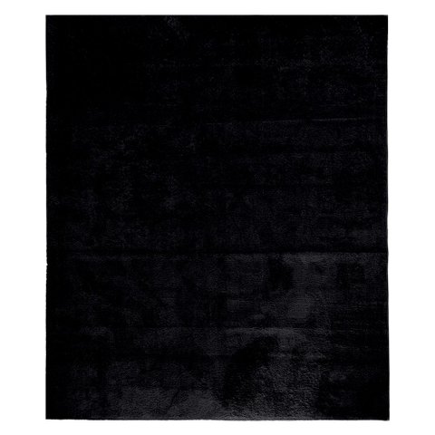 Tapete Macio Preto 1.00x1.50 Antiderrapante Inspira Comfort