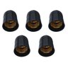 Kit 5 Soquete Bocal Suporte Porta Lâmpada E27 2a 250v Preto - 1
