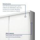 Ver imagem 3 de Guarda-roupa Solteiro 2 Porta de Correr 2 Gavetas Nala Espresso Móveis