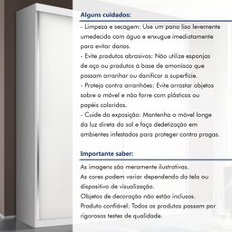 Guarda-roupa Solteiro 2 Porta de Correr 2 Gavetas Nala Espresso Móveis - 10