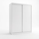Ver imagem 3 de Guarda-Roupa Solteiro 2 Porta de Correr 2 Gavetas Nala Yescasa Branco