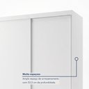 Ver imagem 6 de Guarda-Roupa Solteiro 2 Porta de Correr 2 Gavetas Nala Yescasa Branco