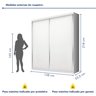 Guarda-roupa Solteiro 2 Porta de Correr 2 Gavetas Nala Espresso Móveis - 8
