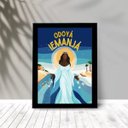 Ver imagem 1 de Quadro Iemanjá - Saudação Odoyá 33x24cm:moldura Branca