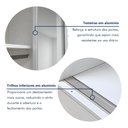 Ver imagem 7 de Guarda-Roupa Solteiro 2 Portas de Correr 2 Gavetas e 6 Espelhos Nala Top Yescasa Branco