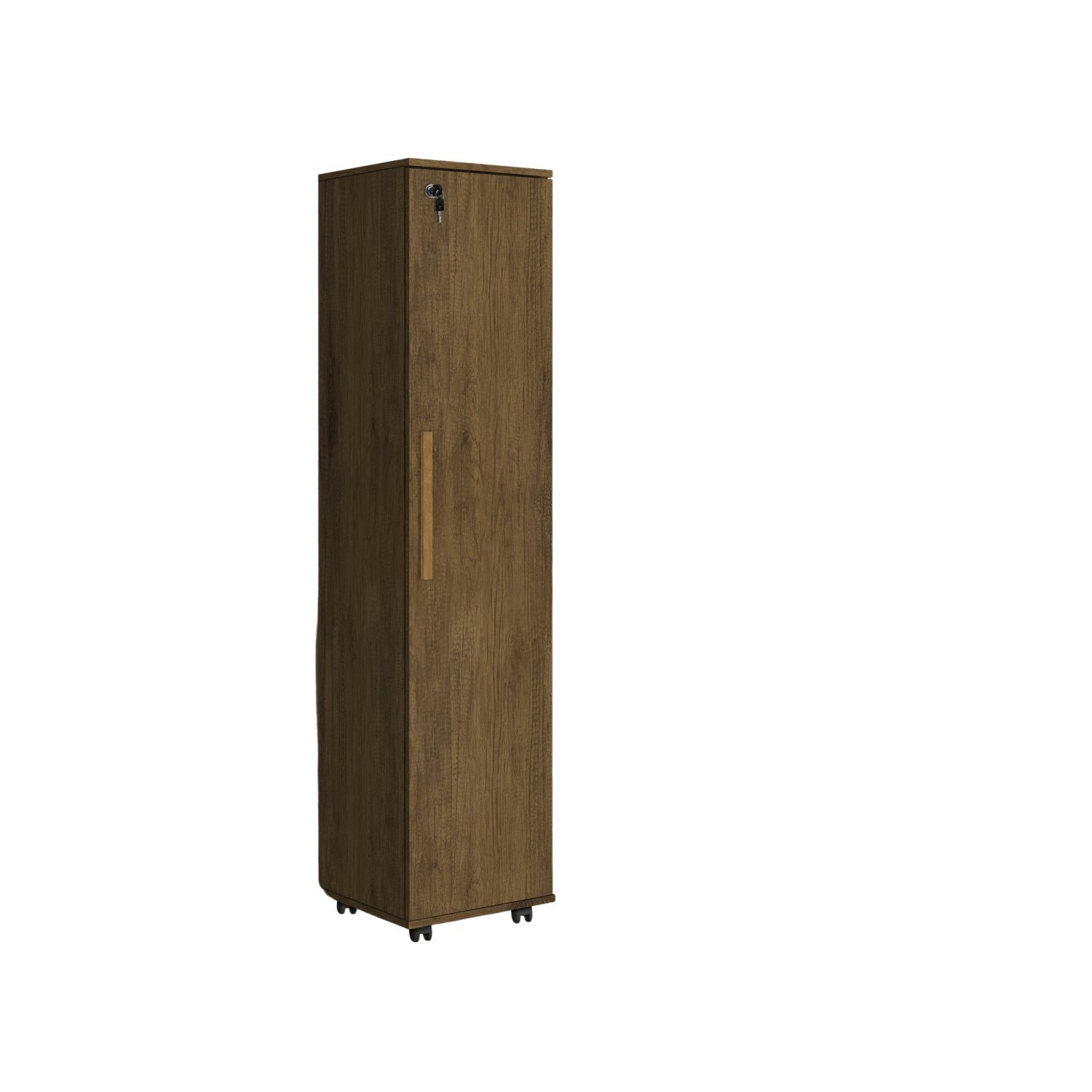 Armário Multiuso Alto 165cm com Chave e Rodízio Jequitiba Lune