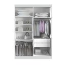 Ver imagem 3 de Guarda Roupa Canadá 4 Pts 100%mdf Branco - Leifer
