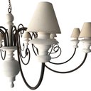 Ver imagem 5 de Pendente Rústico Feito Em Ferro e Madeira Para Área Gourmet Libertas Rosas Artesanato Torneado Com C