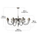 Ver imagem 2 de Pendente Rústico Feito Em Ferro e Madeira Para Área Gourmet Libertas Rosas Artesanato Torneado Com C