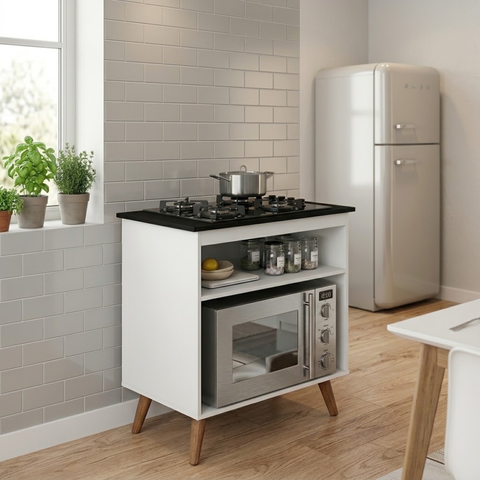 Balcão Parma para Cozinha e Cooktop Itatiaia 4 Bocas Bivolt