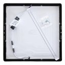 Ver imagem 2 de Painel Flat Led 24w Sobrepor Preto Branco 6500k