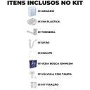 Ver imagem 2 de Armário Espelheira + Pia Lavatório 4l + Torneira Branca + Sifão Universal Sanfonado + Engate Flexíve