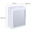 Ver imagem 3 de Armário Espelheira + Pia Lavatório 4l + Torneira Branca + Sifão Universal Sanfonado + Engate Flexíve