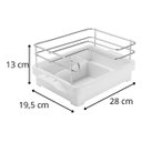 Ver imagem 3 de Porta Condimentos de Mesa Para Sal Vinagre Óleo e Azeite em Aço Cromado - Wp Connect Suporte para Te