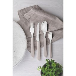 Faqueiro Tramontina Leme com Laminas em Aço Inox e Cabos de Polipropileno Warm Grey 12 Peças - 3