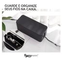 Ver imagem 2 de Caixa para Proteger e Organizar Tomadas Fios Cabos 23cm Preto