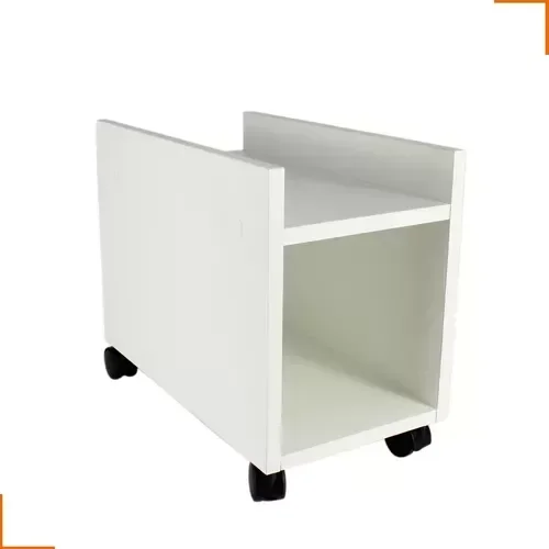 Suporte para Cpu e Nobreak em Mdf Branco - 30x23 - 2