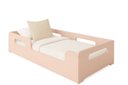 Ver imagem 1 de Cama Montessoriana Solteiro Infantil Princesa Menina Moderna - P/ Colchão 188x88cm - Rose