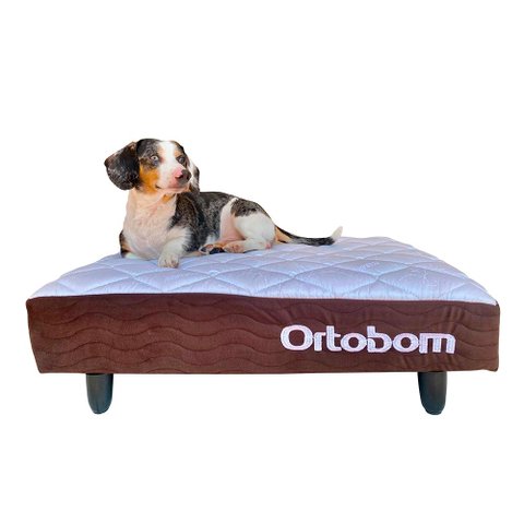 Mini Base Pet Camurça Marrom(13x80x60) Ortobom