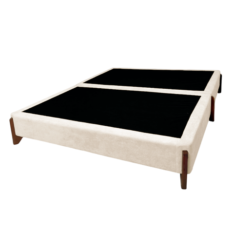 Base Cama Box Casal 148cm Orgânica Thor Bouclê:bege Claro