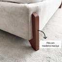 Ver imagem 3 de Base Cama Box Casal 148cm Orgânica Thor Bouclê:bege Claro