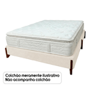 Ver imagem 7 de Base Cama Box Casal 148cm Orgânica Thor Bouclê:bege Claro
