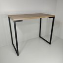 Ver imagem 6 de Mesa de Escritório 90 cm Estilo Industrial com Pés de Metal Natura
