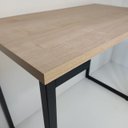 Ver imagem 4 de Mesa de Escritório 90 cm Estilo Industrial com Pés de Metal Natura