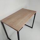 Ver imagem 5 de Mesa de Escritório 90 cm Estilo Industrial com Pés de Metal Natura
